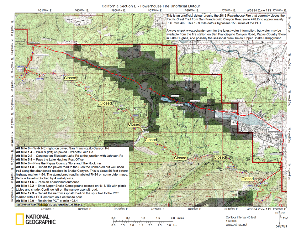 Powerhouse Fire Unofficial Detour