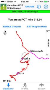 The iPhone Halmile app includes a cool new Trail Diagram mode, simplified user interface, and the latest 2014 Halfmile data.